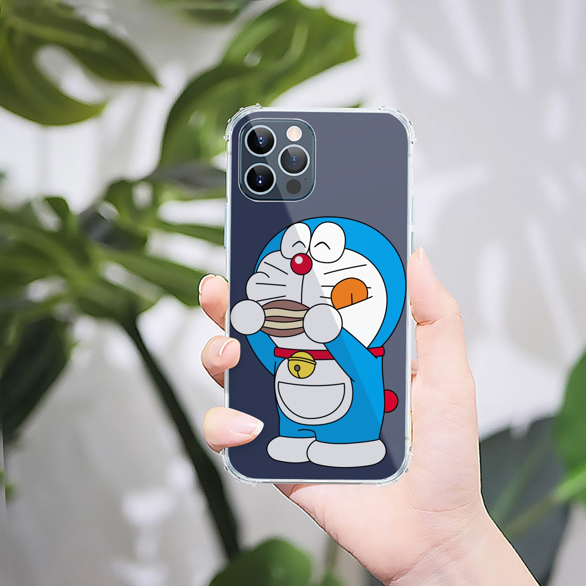 （画像用） ドラえもん Doraemon 【iPhone 12シリーズ対応】透明スマホケース（クリアソフトケース）